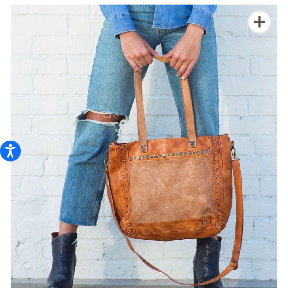 Bedstu brown leather/suede purse